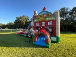 Farm20Double20lane20Combo20PL202 643000070 Barn Bounce House Combo